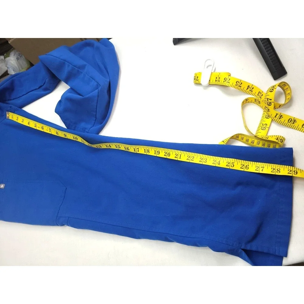 Figs Scrub Pants Sz M Technical Collection Blue Cargo Pockets 32x 29 Mid‎ Rise